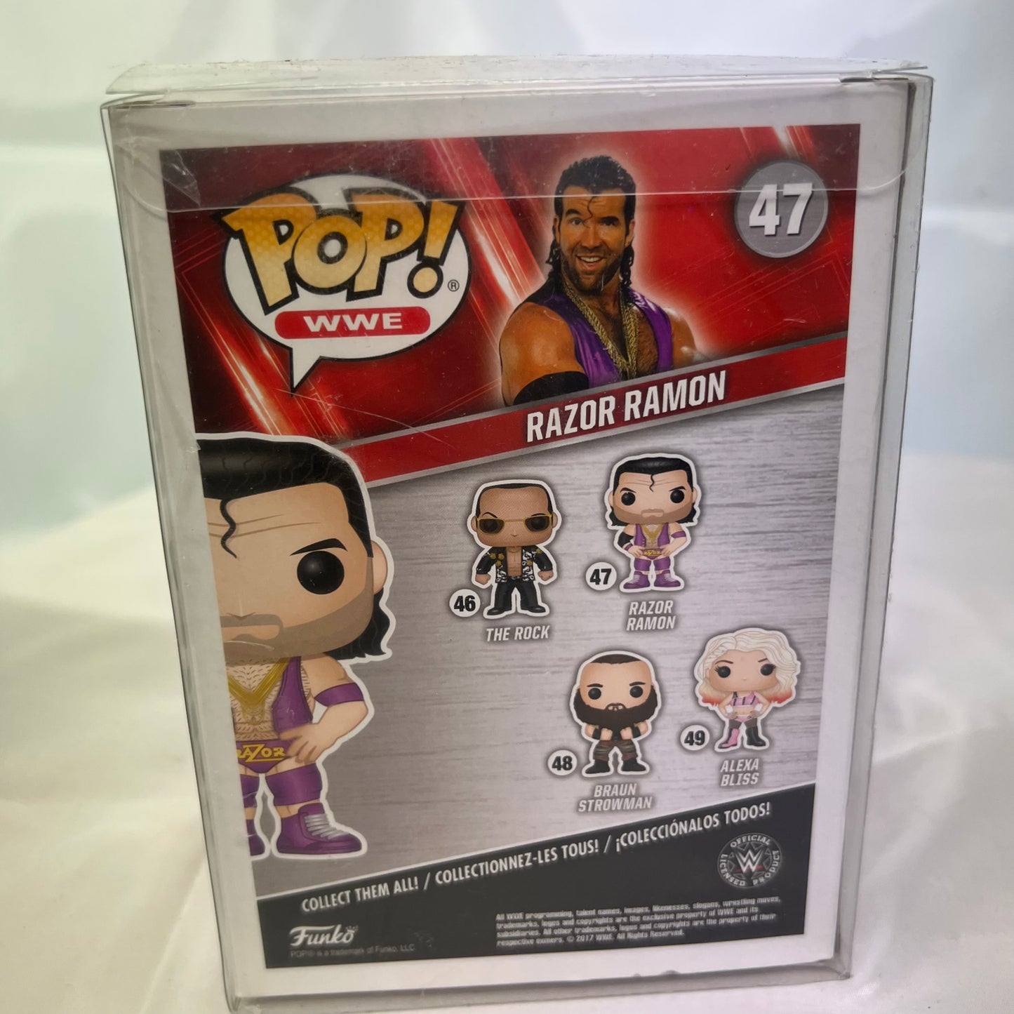 Chase Razor Ramon - WWE Pop Vinyl 47 Collectable Figure with Protector