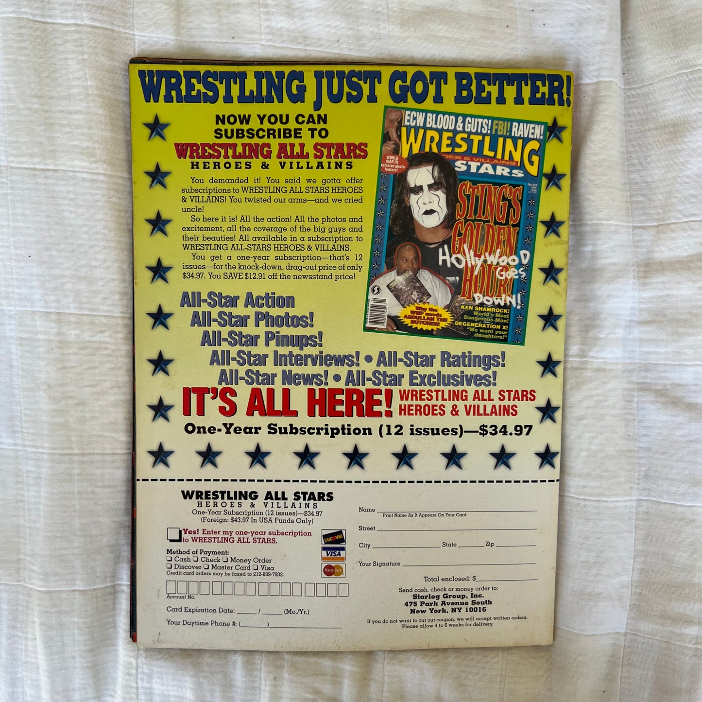 Nash - WWE WWF Magazine Retro Collectable Merchandise