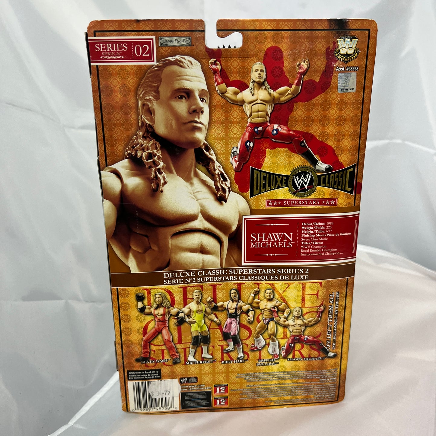 Shawn Michaels WWE Classic Deluxe Superstars 2 Action Figure Jakks Series