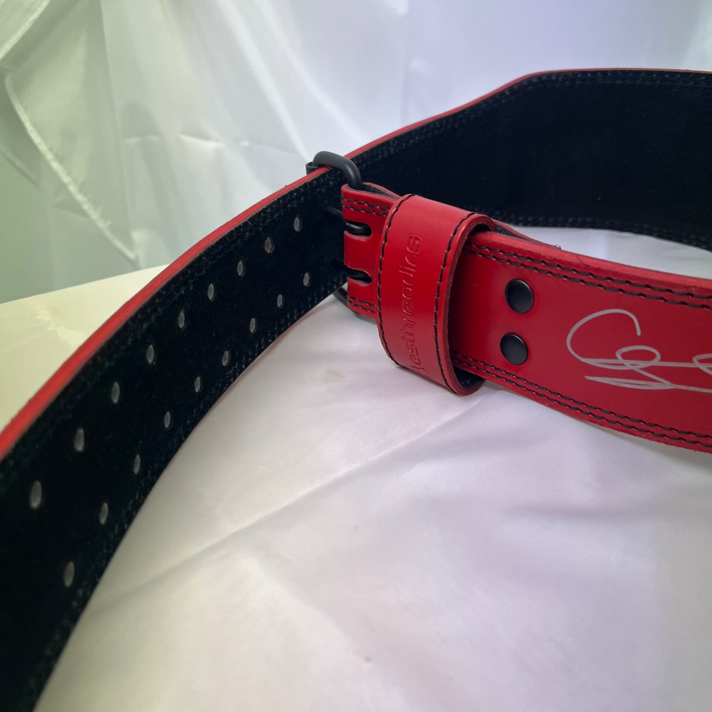 WWE Signed Autographed Cody Rhodes Red Weight Lifting Belt Replica Offical Licensed
