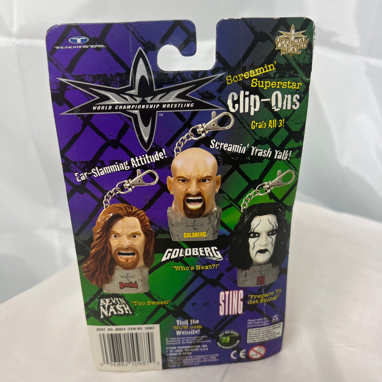 Vintage 1998 WCW NWO Big Boys Collectible Figures Goldberg Bobble Head