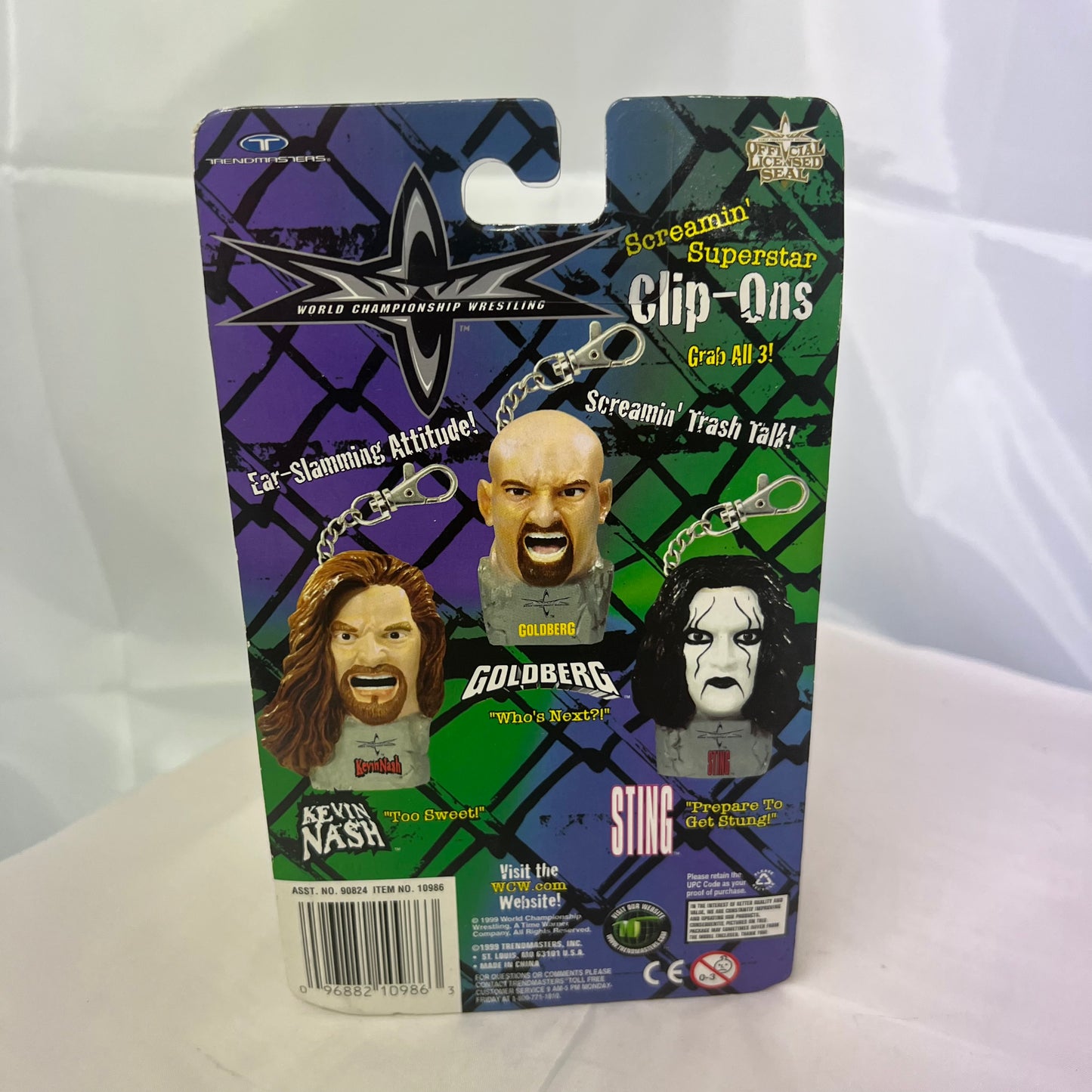 Vintage 1998 WCW NWO Big Boys Collectible Figures Kevin Nash Bobble Head