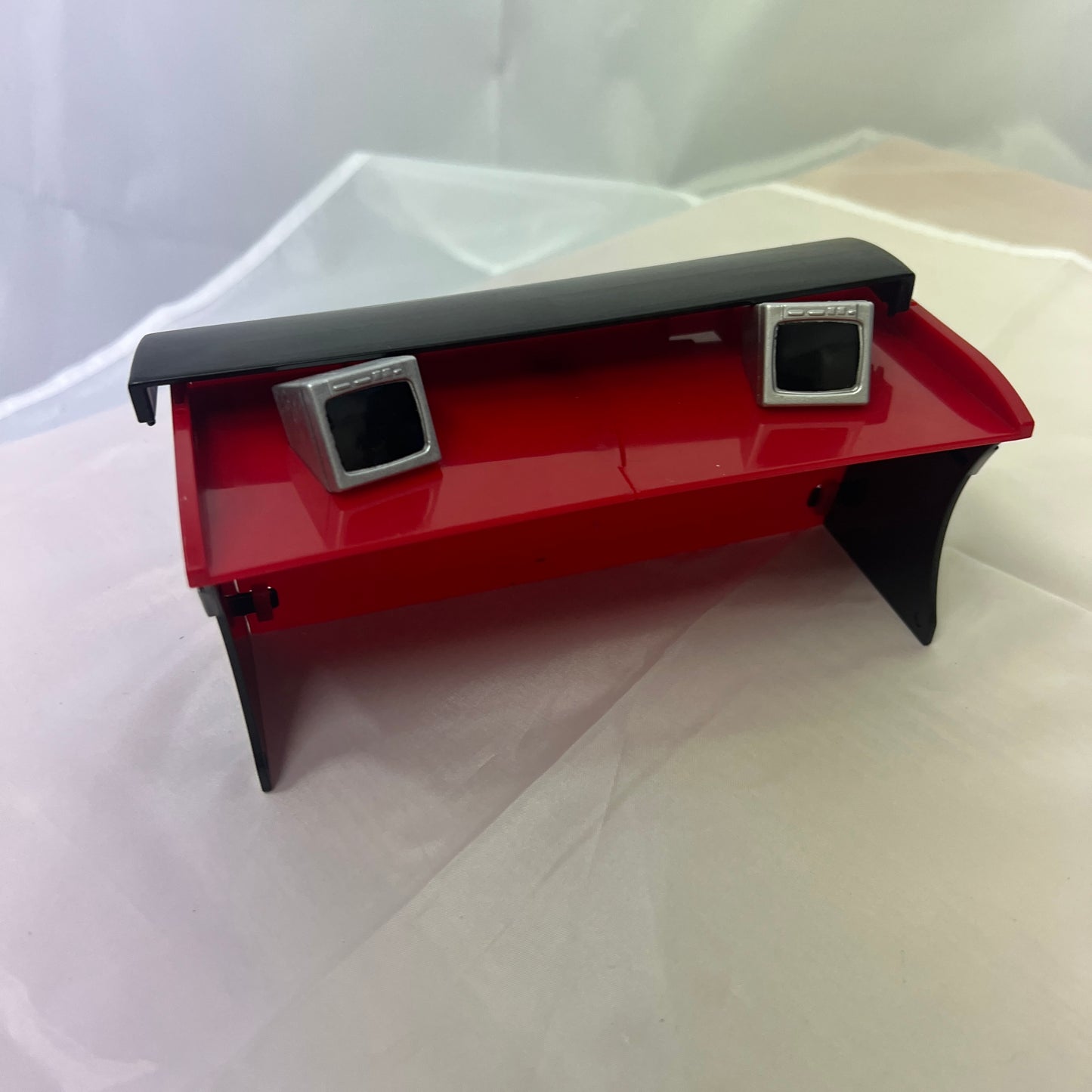 Red Commentary Commentator Desk for WWE Accessory Action Figure