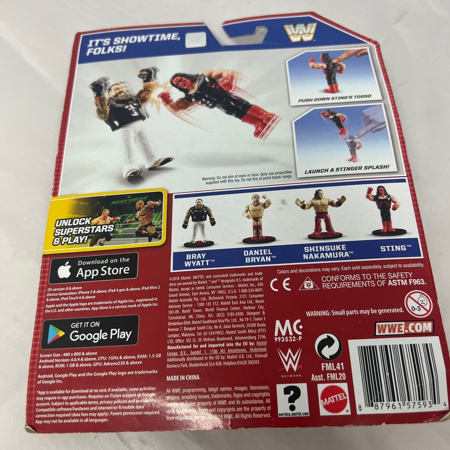 Wolfpac Sting WWE Retro Modern Action Figure