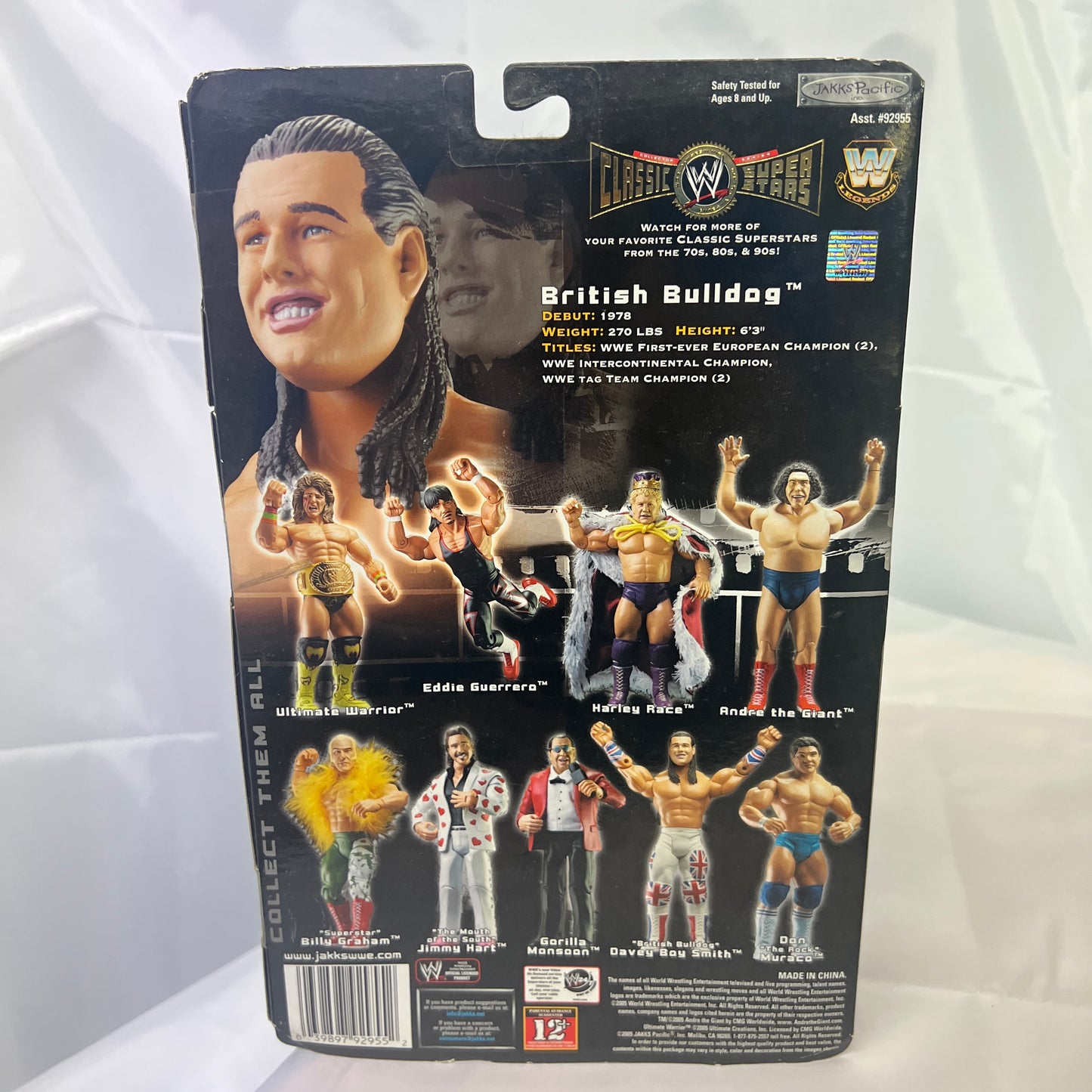 British Bulldog WWE Classic Superstars Action Figure Jakks Series 7