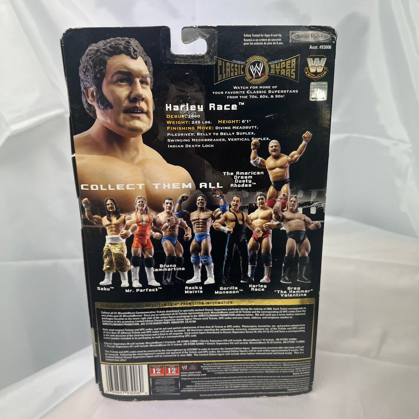 King Harley Race WWE Classic Superstars Action Figure Jakks Series 10