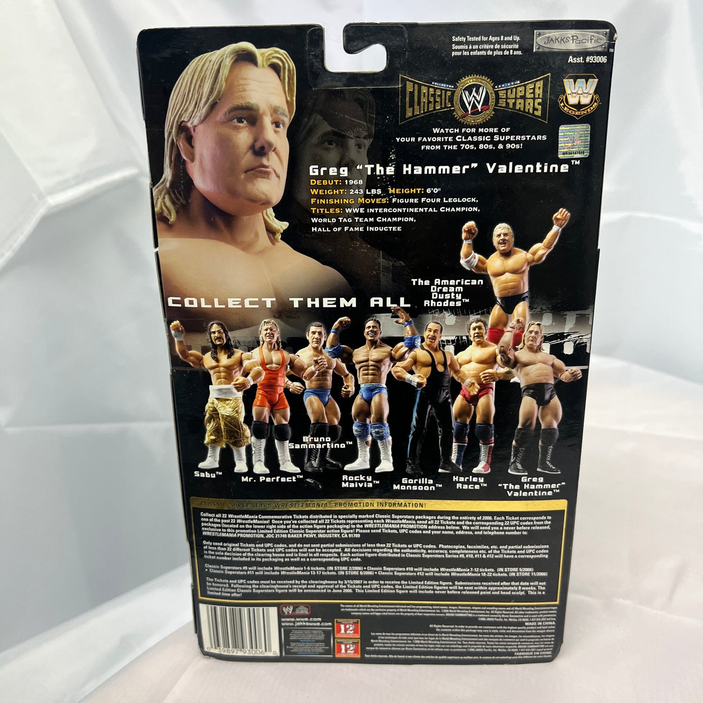 Greg Valentine WWE Classic Superstars Action Figure Jakks Series 10