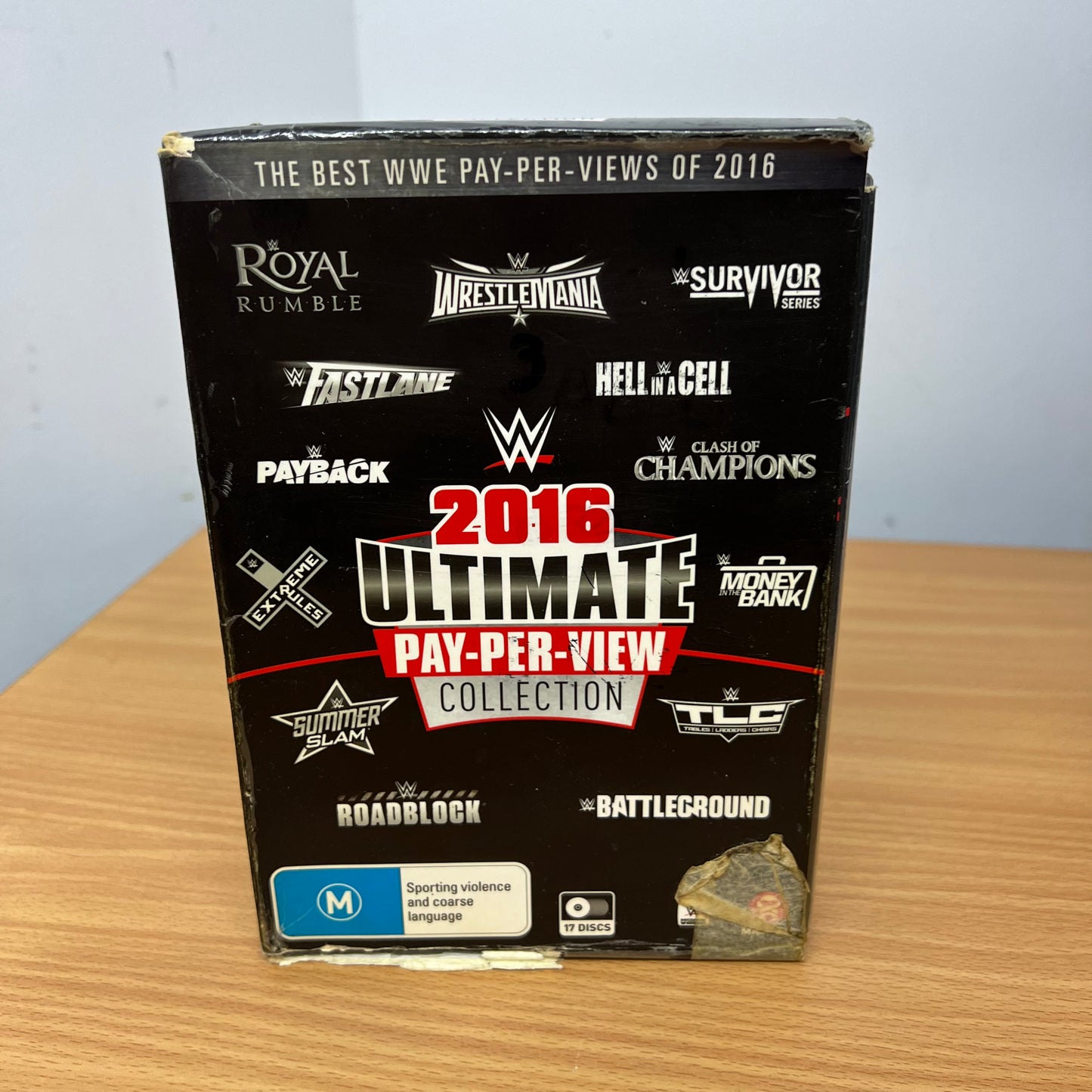WWE 2016 Ultimate Pay Per View Collection (17 Disc DVD Set) Rare - Wrestling