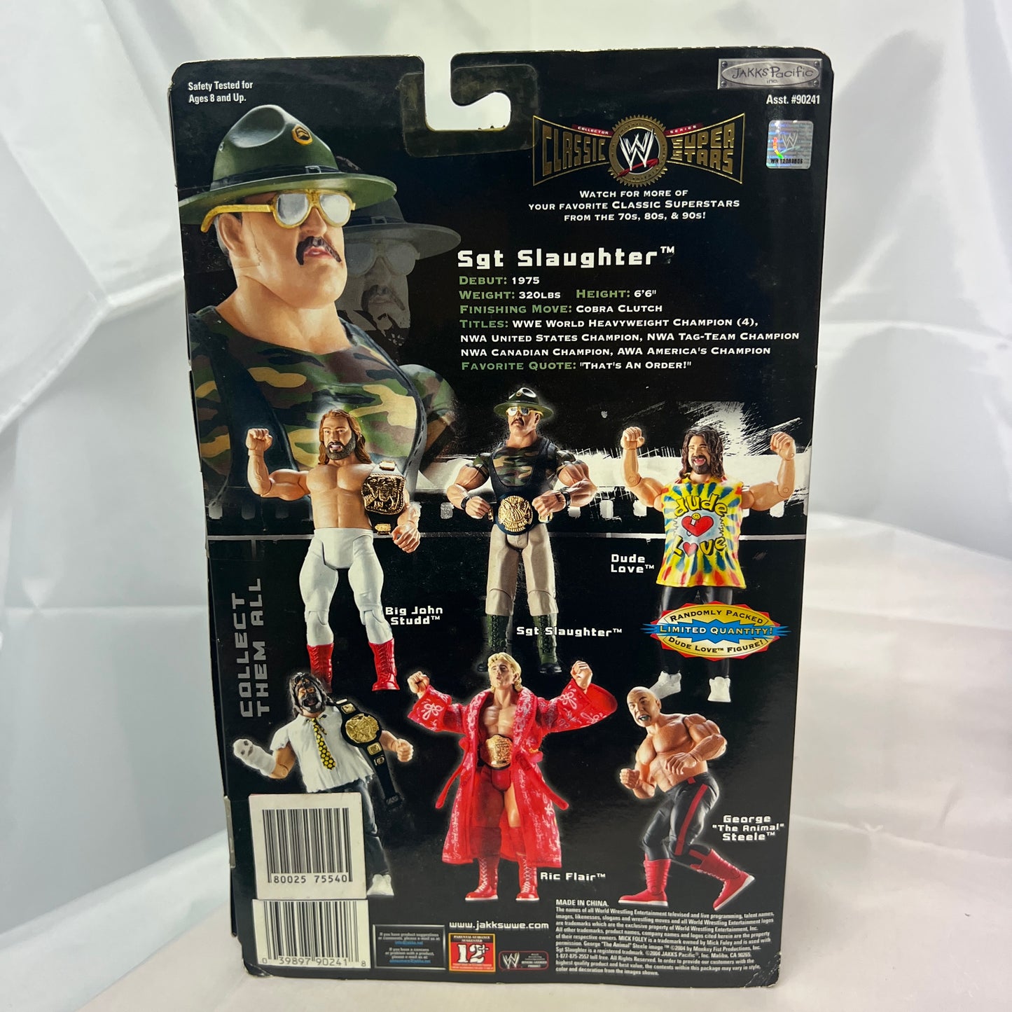 Sgt Slaughter WWE Classic Superstars Action Figure Jakks Series 2