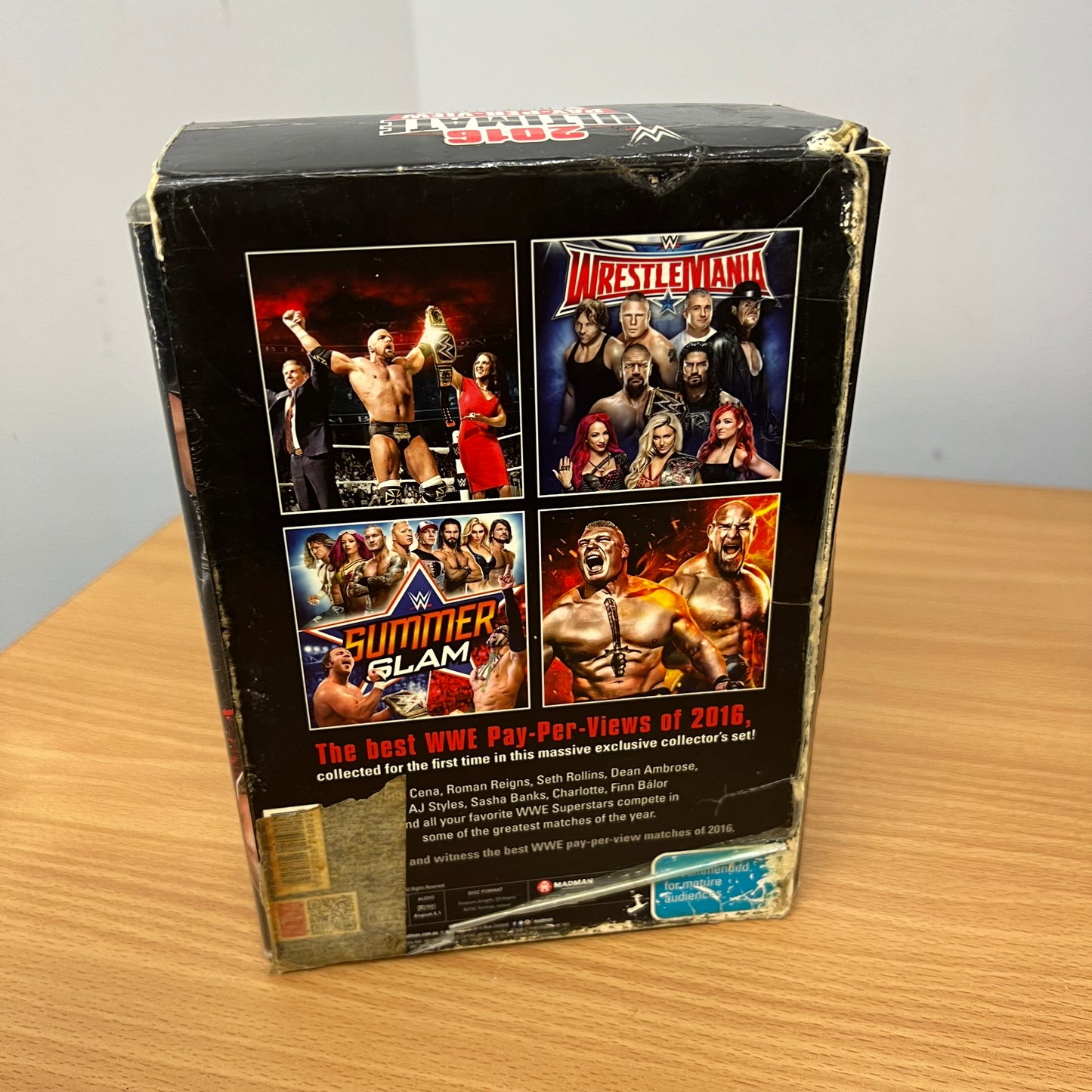 WWE 2016 Ultimate Pay Per View Collection (17 Disc DVD Set) Rare - Wrestling