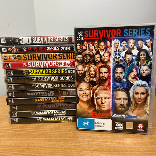 WWE 13x DVDs Survivor Series Set Lot 2003-2010, 12-13, 16-18