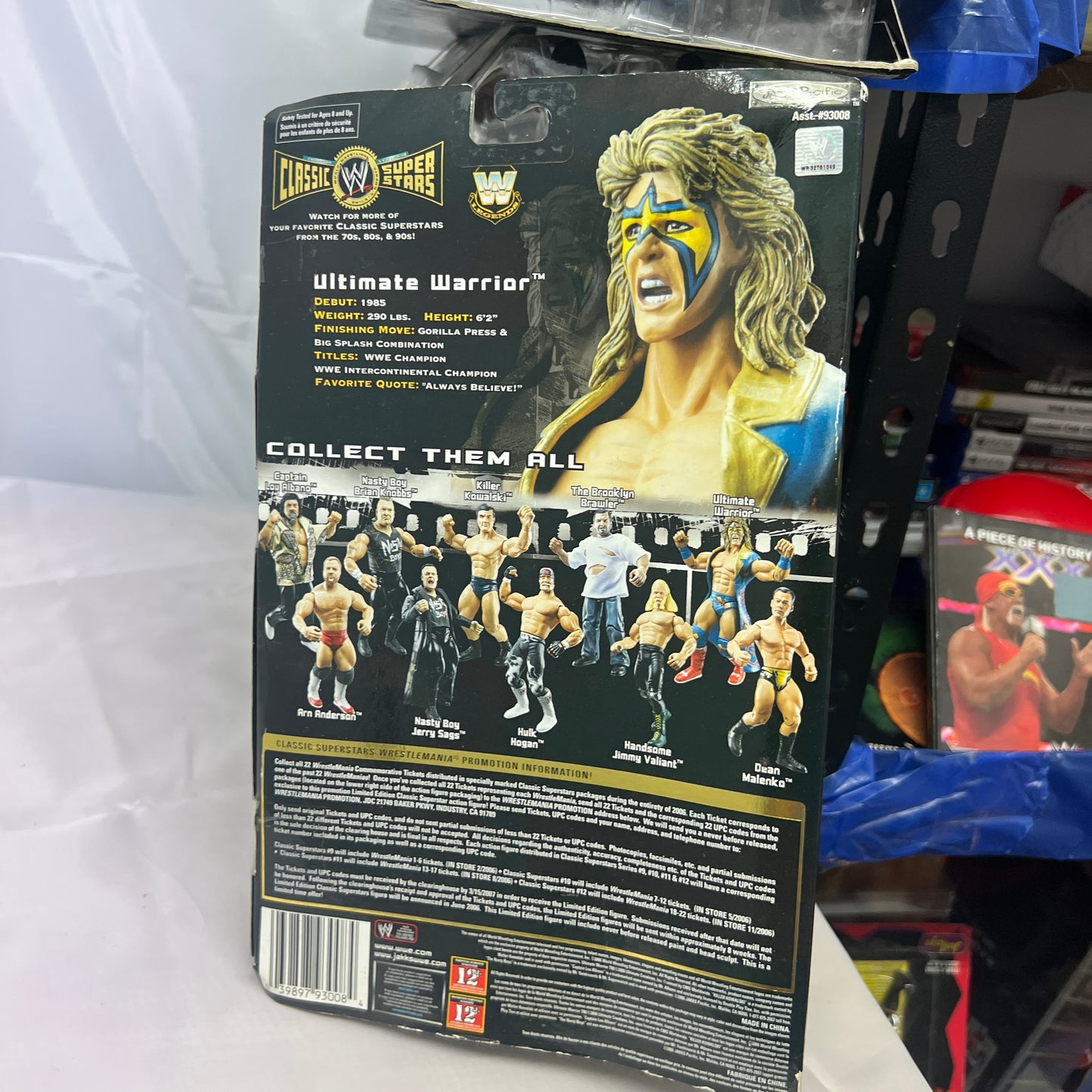 Ultimate Warrior WWE Classic Superstars Action Figure Jakks Series 12