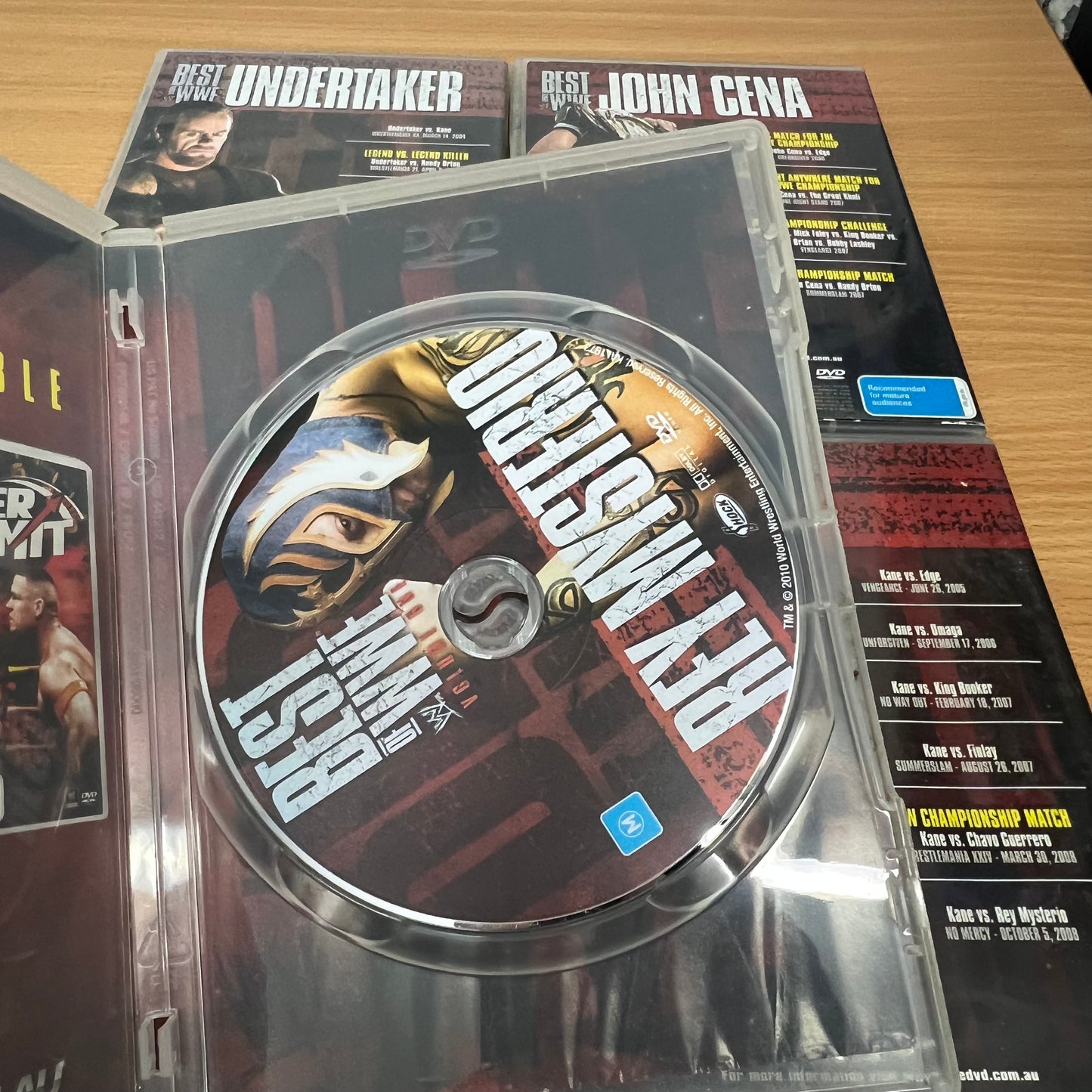 WWE 4x DVDs Best of John Cena, Rey Mysterio, Undertaker and Kane