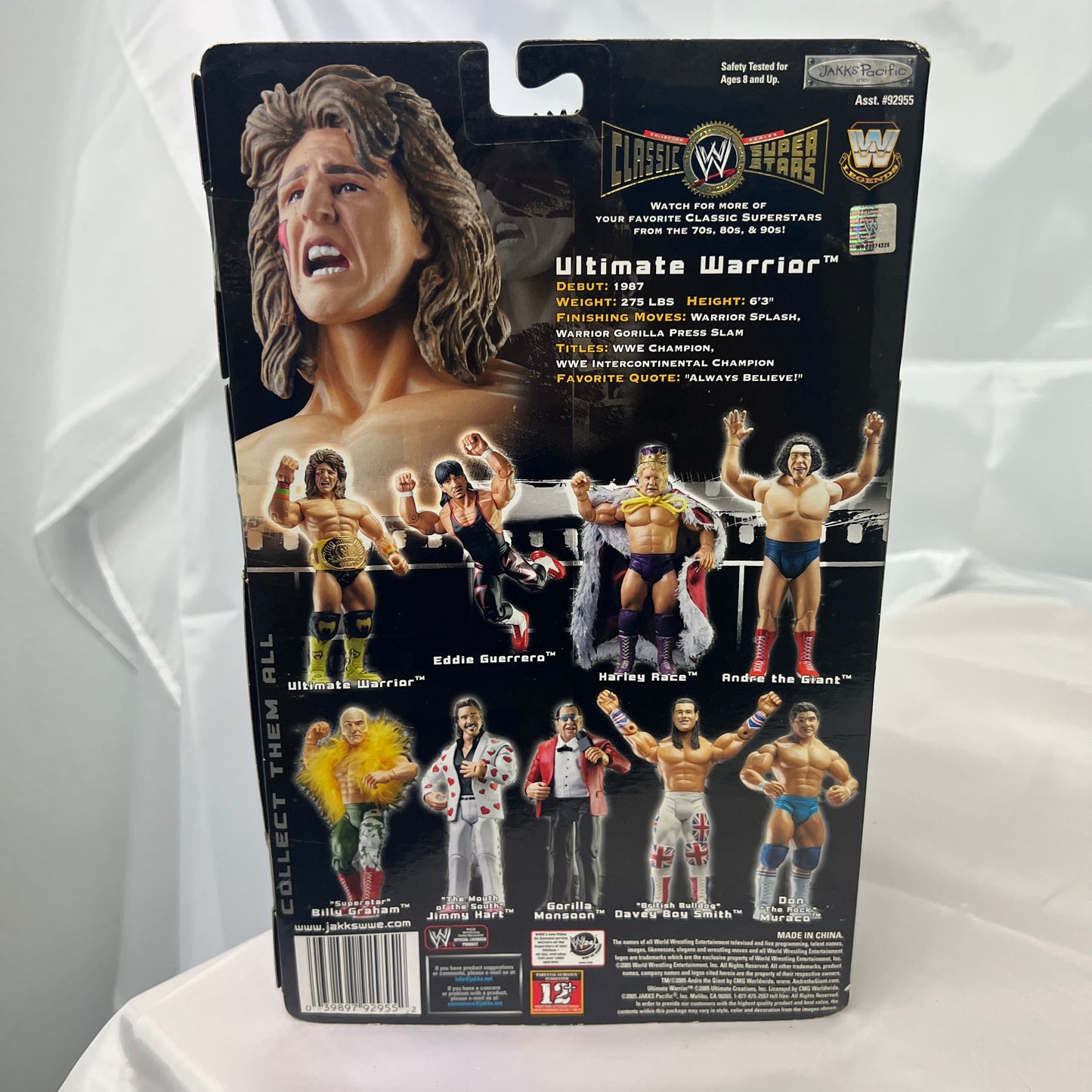 Ultimate Warrior WWE Classic Superstars Action Figure Jakks Series 7