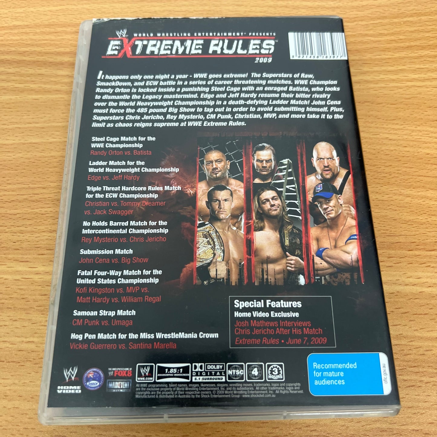 WWE Extreme Rules 2009 PPV DVD Rey Mysterio