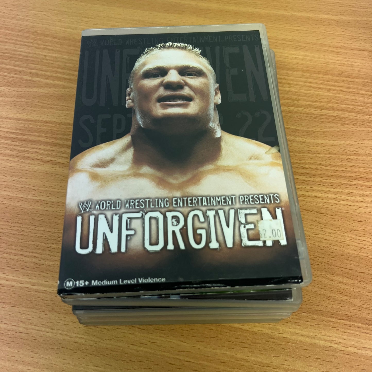WWE 5x Unforgiven 2002, 2004-2007 PPV DVD Lot Bundle