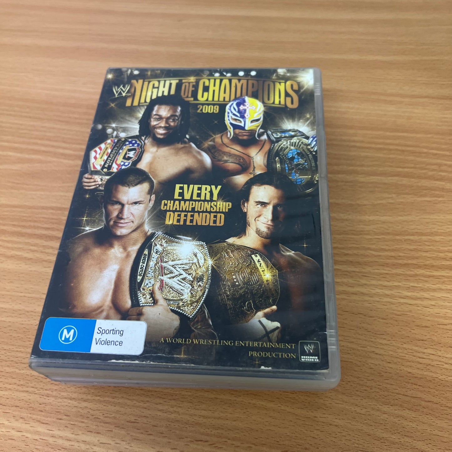 WWE 4x DVDs Night of Champions 2008-2009, 2013, 2017 PPV Lot Bundle