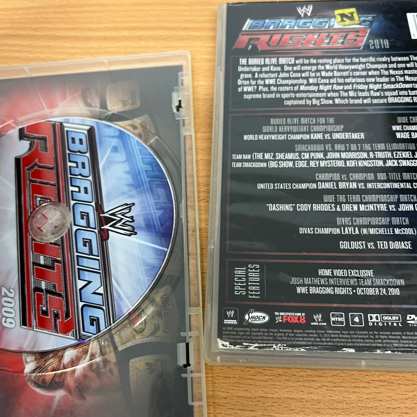 WWE 2x DVD Bragging Rights PPV Lot Bundle