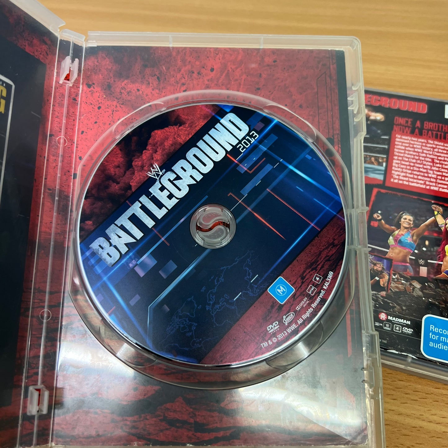 WWE 2x 2013, 2016 DVD Battleground PPV Lot Bundle