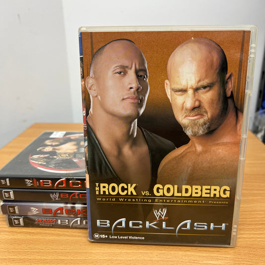WWE 5x Backlash 2003-2006, 2008 PPV DVD's Lot Bundle