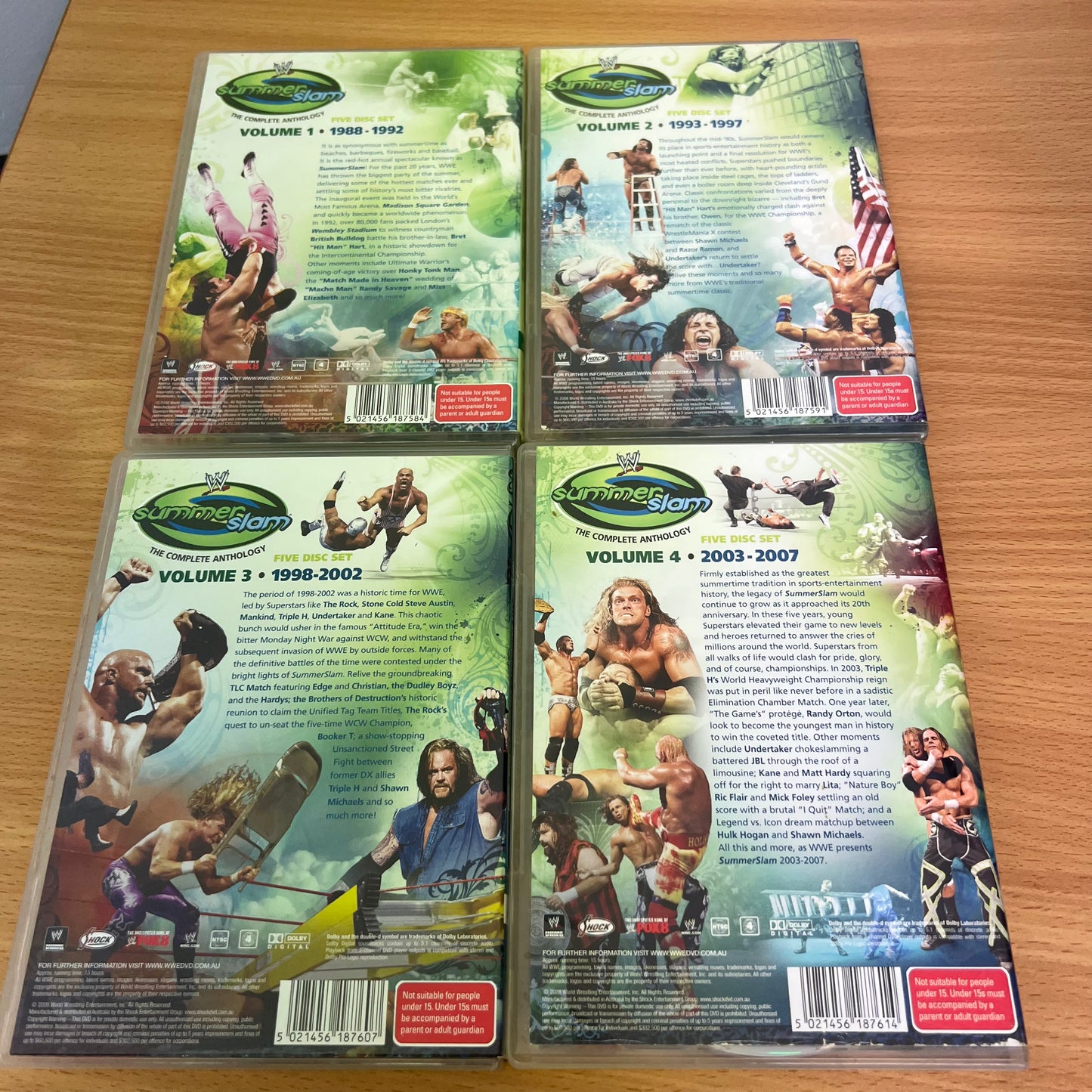 WWE SummerSlam The Complete Anthology 1988-2007, 20 DVD DISC Set R4