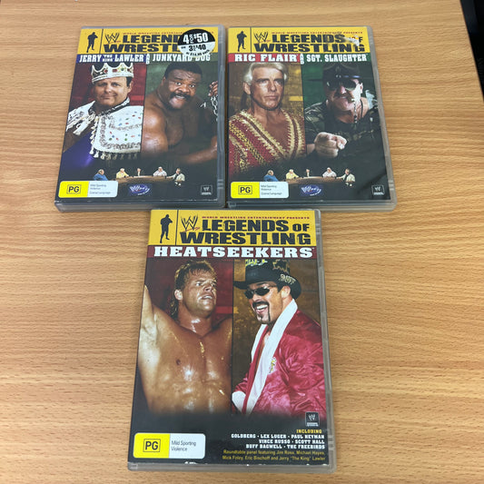 WWE DVD 3 x Legends of Wrestling Rivalries Bundle