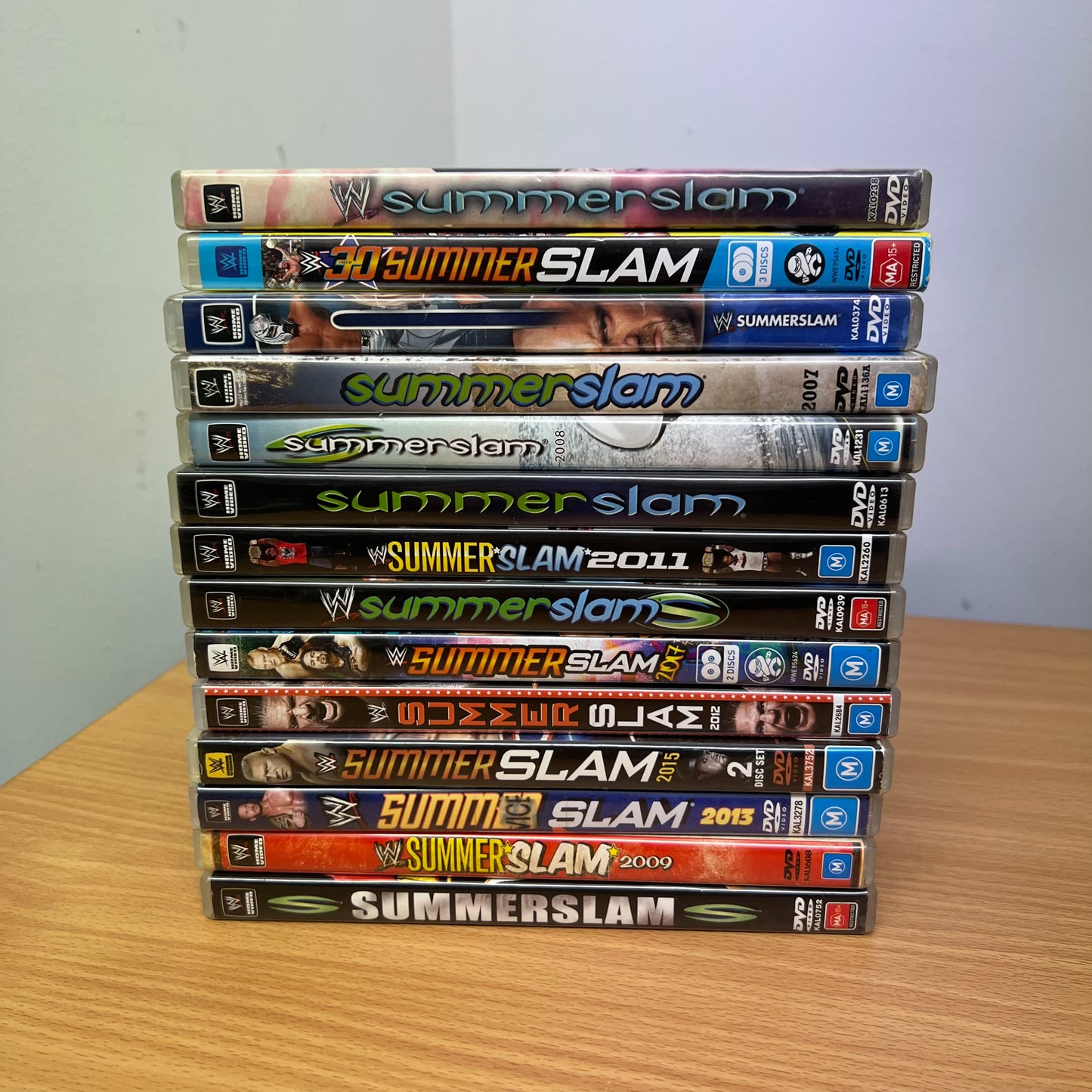 WWE DVD 14 x Summerslam 2002 - 2023 Bundle Lot PPV