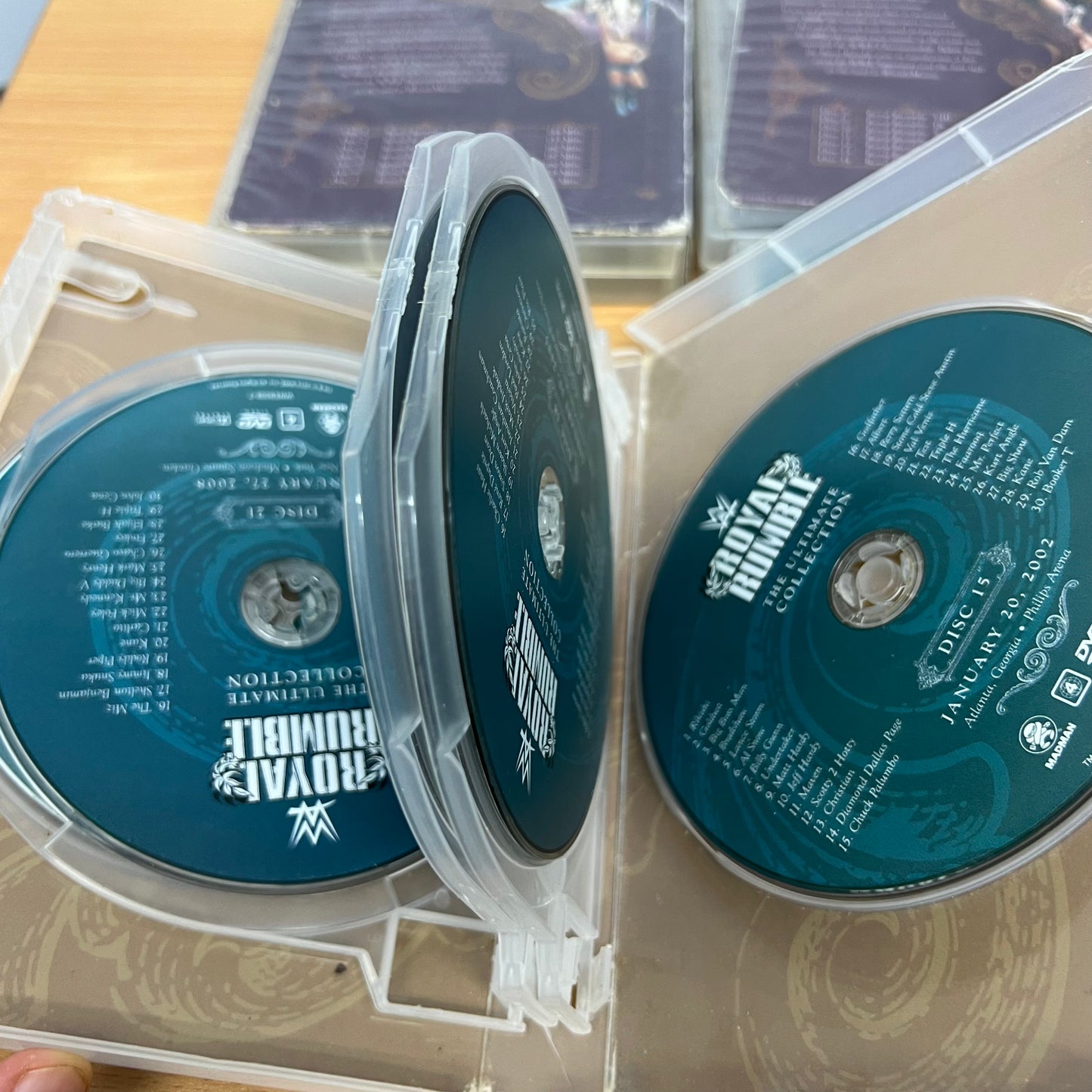 WWE 4 x DVD Ultimate Collection Vol 1 and 2 Royal Rumble 1988 - 2016 Bundle Lot PPV