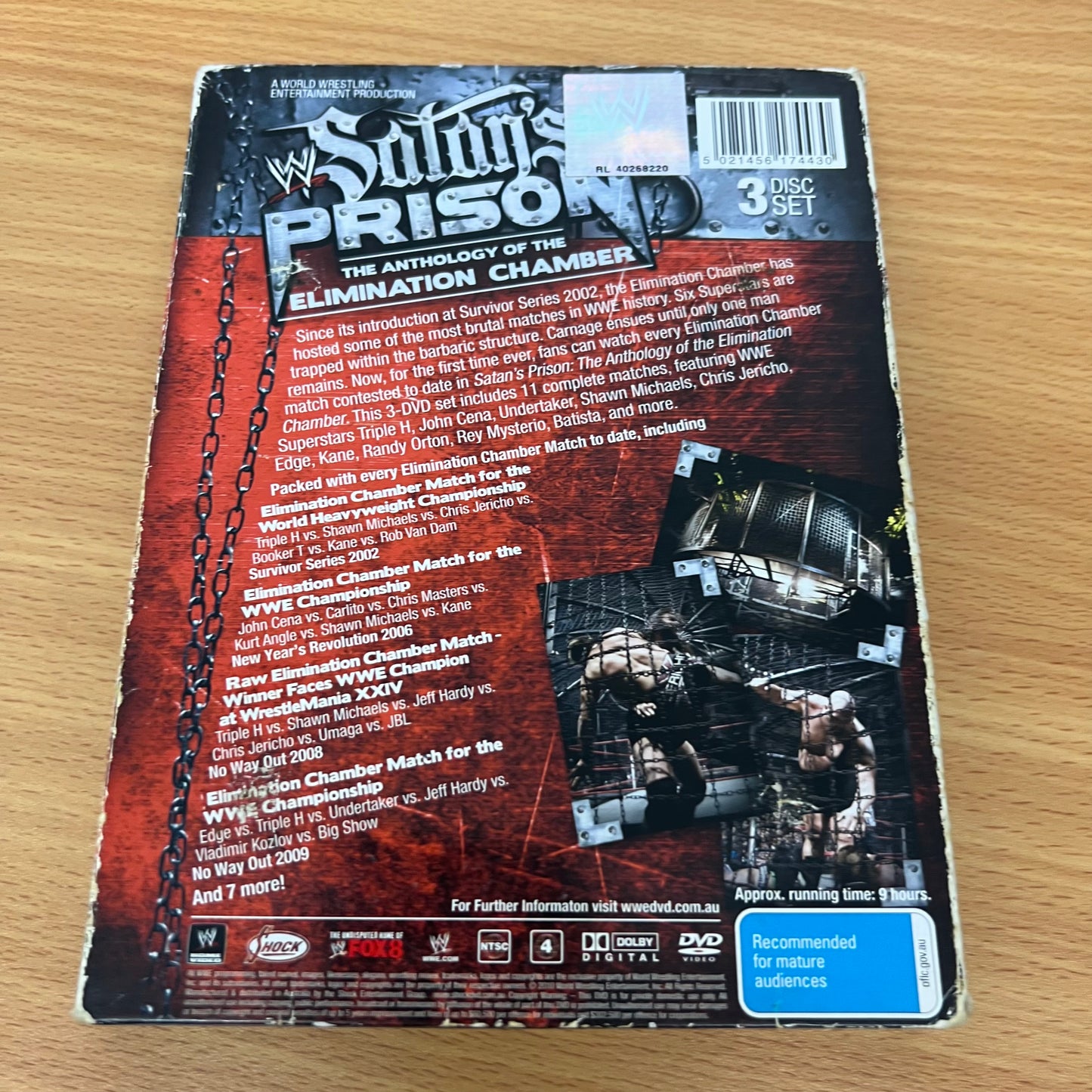 WWE: Satans Prison: The Anthology of the Elimination Chamber (DVD, 2010, 3-Disc)