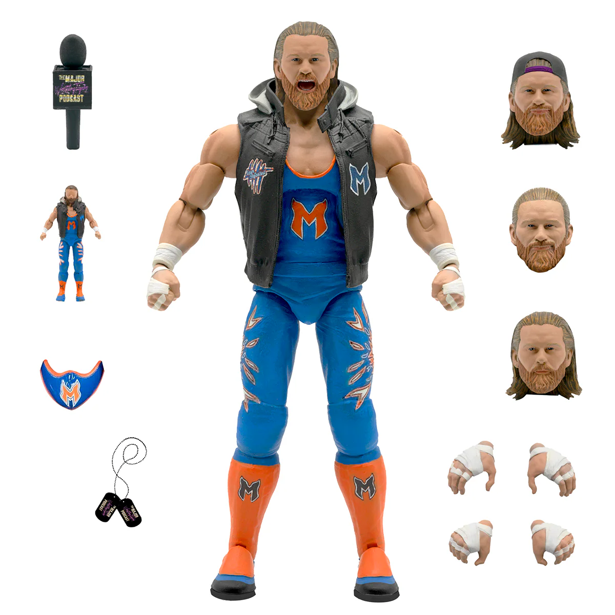 Brian Myers - Super 7 MWFP WWE Action Figure