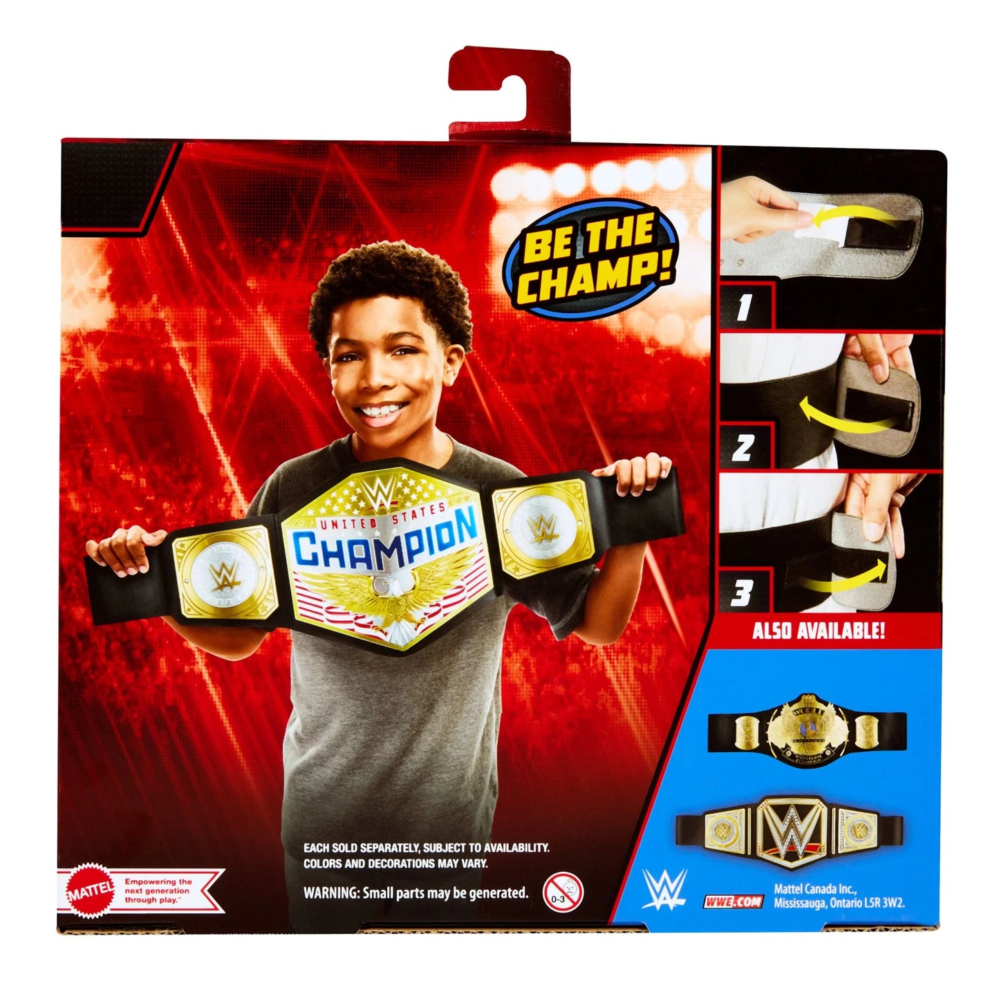 WWE United States Championship Kids Title Belt Roleplay Toy Adjustable