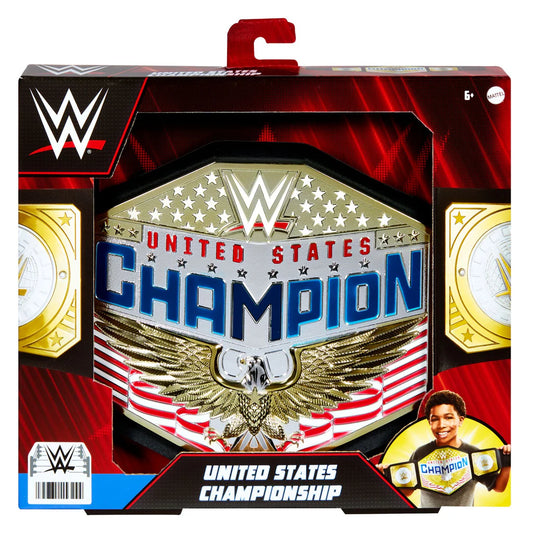 WWE United States Championship Kids Title Belt Roleplay Toy Adjustable