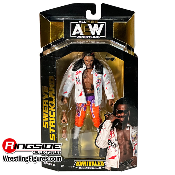 Swerve Strickland - AEW Unrivaled 14 Action Figure - Scale WWE – Wrestling  Store Australia