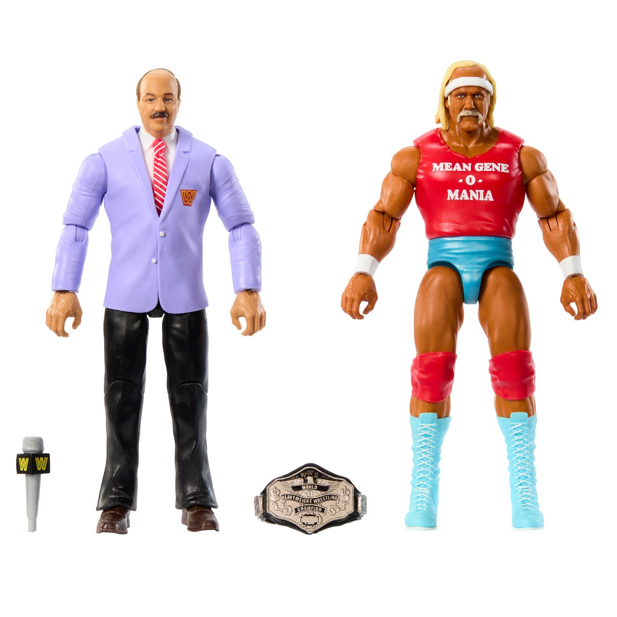 Mean Gene Okerlund and Hulk Hogan - WWE Main Event Series 19 2 Pack Action Figures