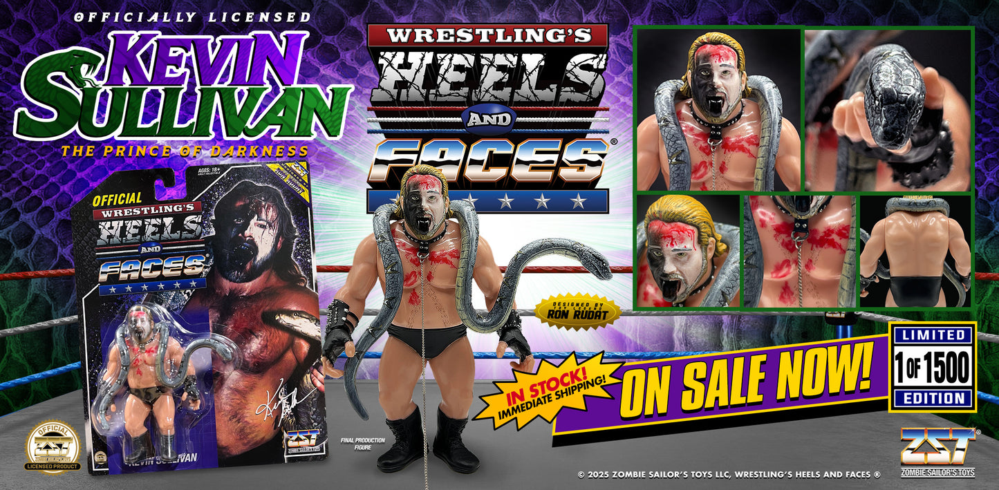 Kevin Sullivan (Prince of Darkness - Snake) - Heels and Faces Action Figure WWE