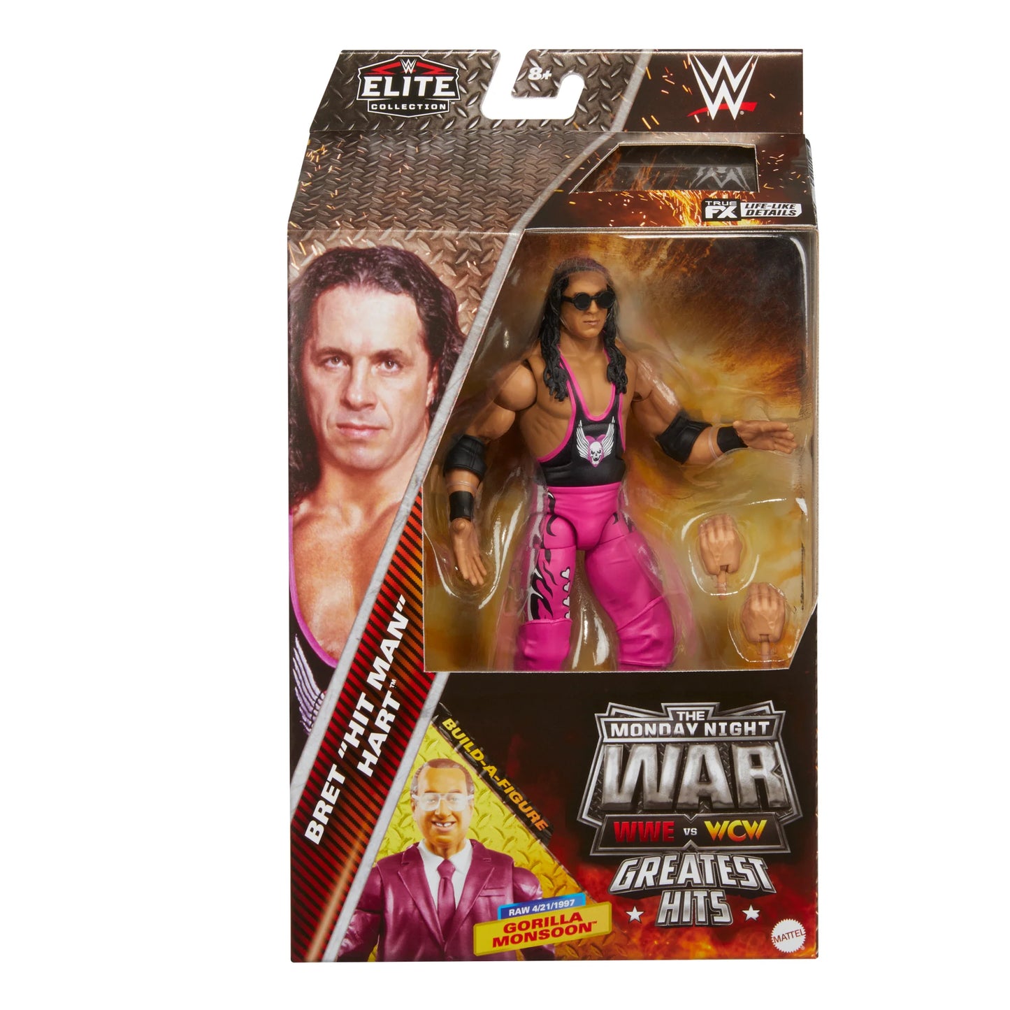 Bret Hart WWE Elite Monday Night Wars Series 2 Action Figure