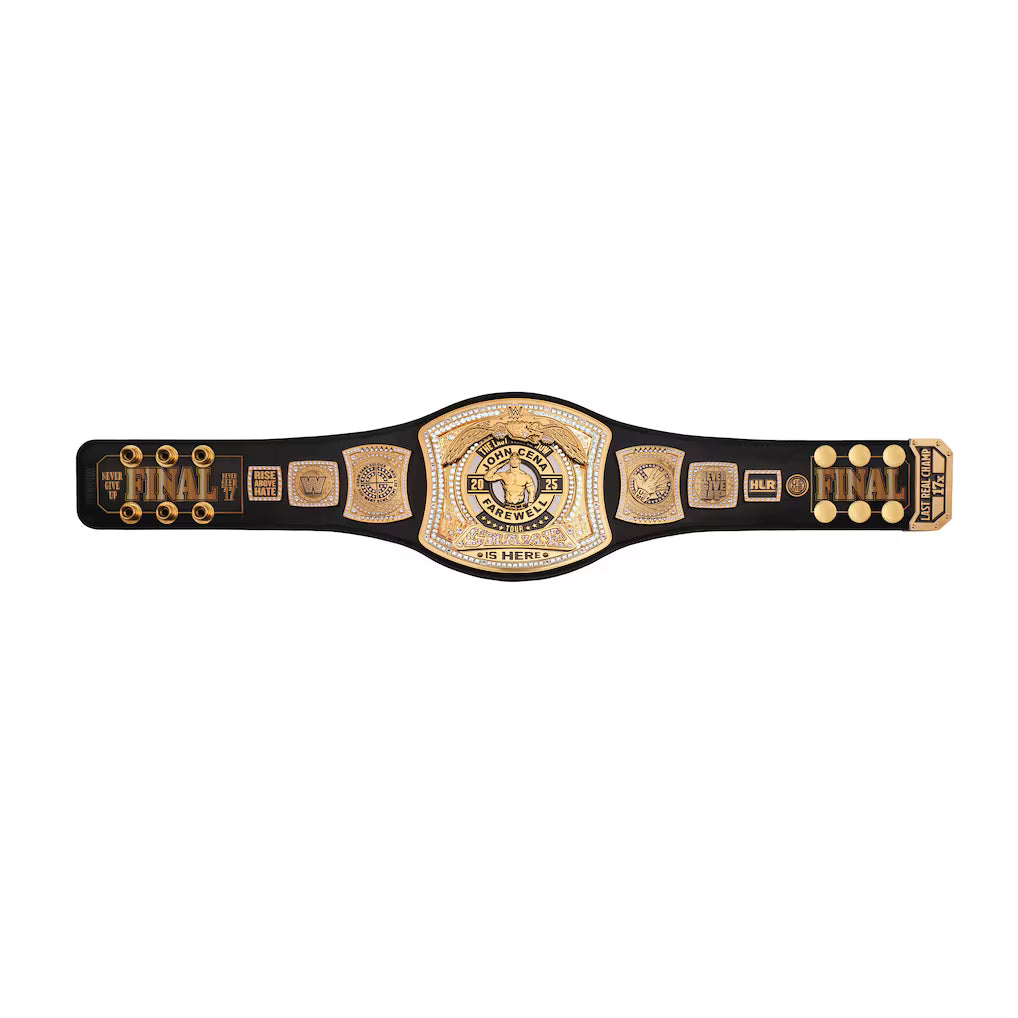 WWE John Cena Thank You Mini Replica Spinner Championship Title Belt with Case