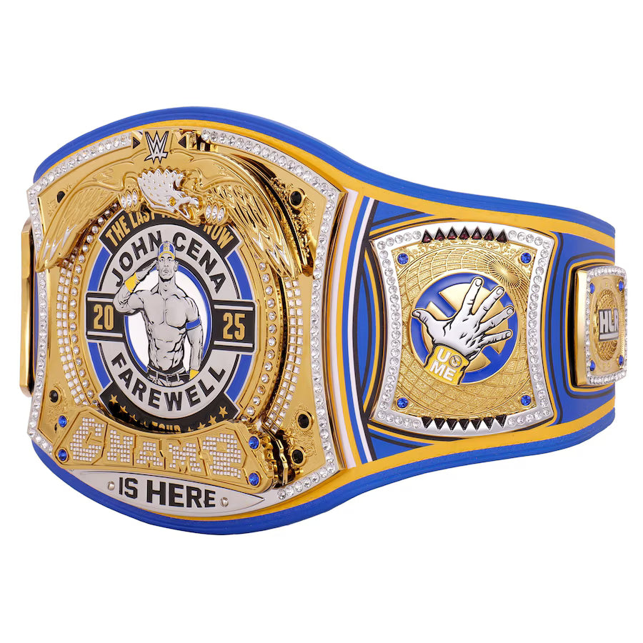 WWE John Cena Farewell 2025 Spinner Championship Replica Title Belt - Los Angeles