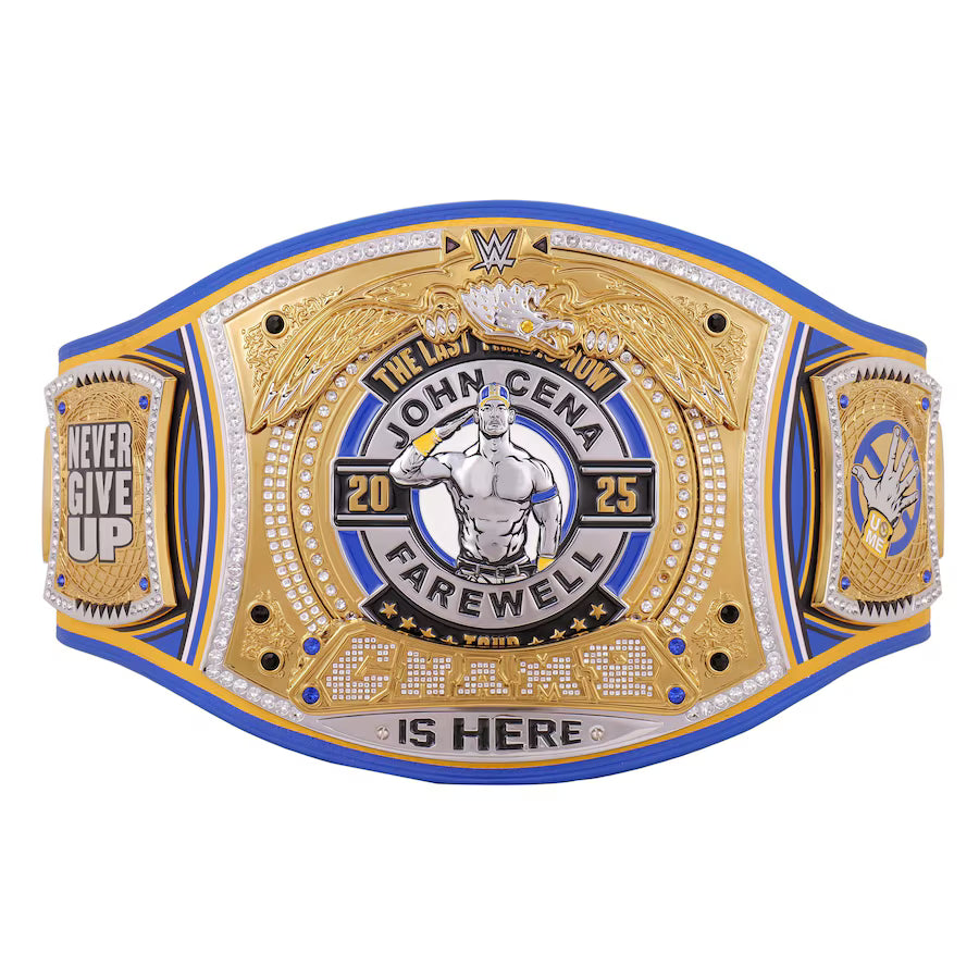 WWE John Cena Farewell 2025 Spinner Championship Replica Title Belt - Los Angeles