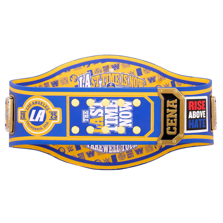 WWE John Cena Farewell 2025 Spinner Championship Replica Title Belt - Los Angeles