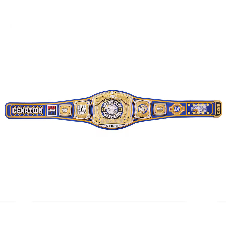 WWE John Cena Farewell 2025 Spinner Championship Replica Title Belt - Los Angeles