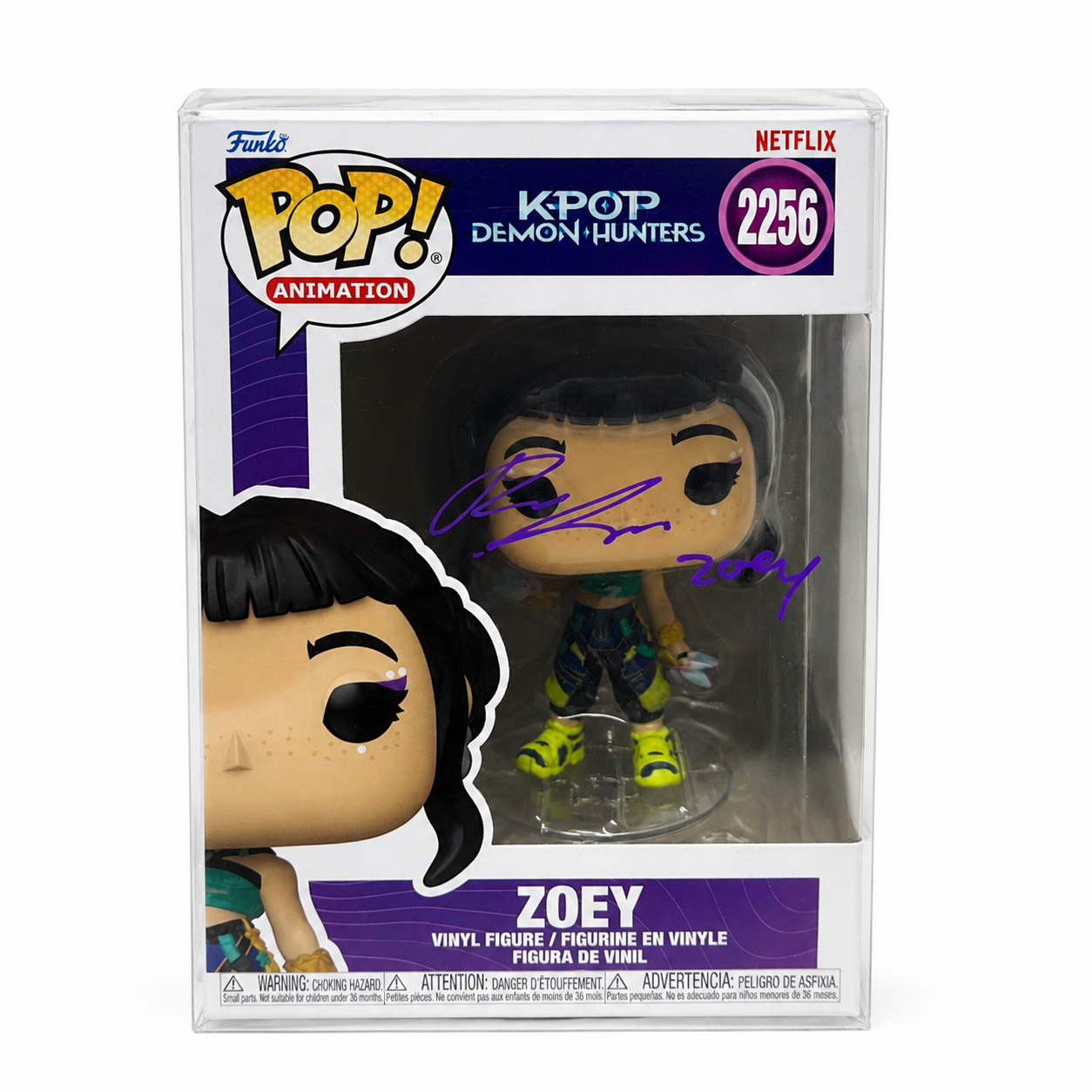 Rei Ami Ji-young Yoo Signed Funko Pop Zoey #2256 - KPop Demon Hunters - JSA COA