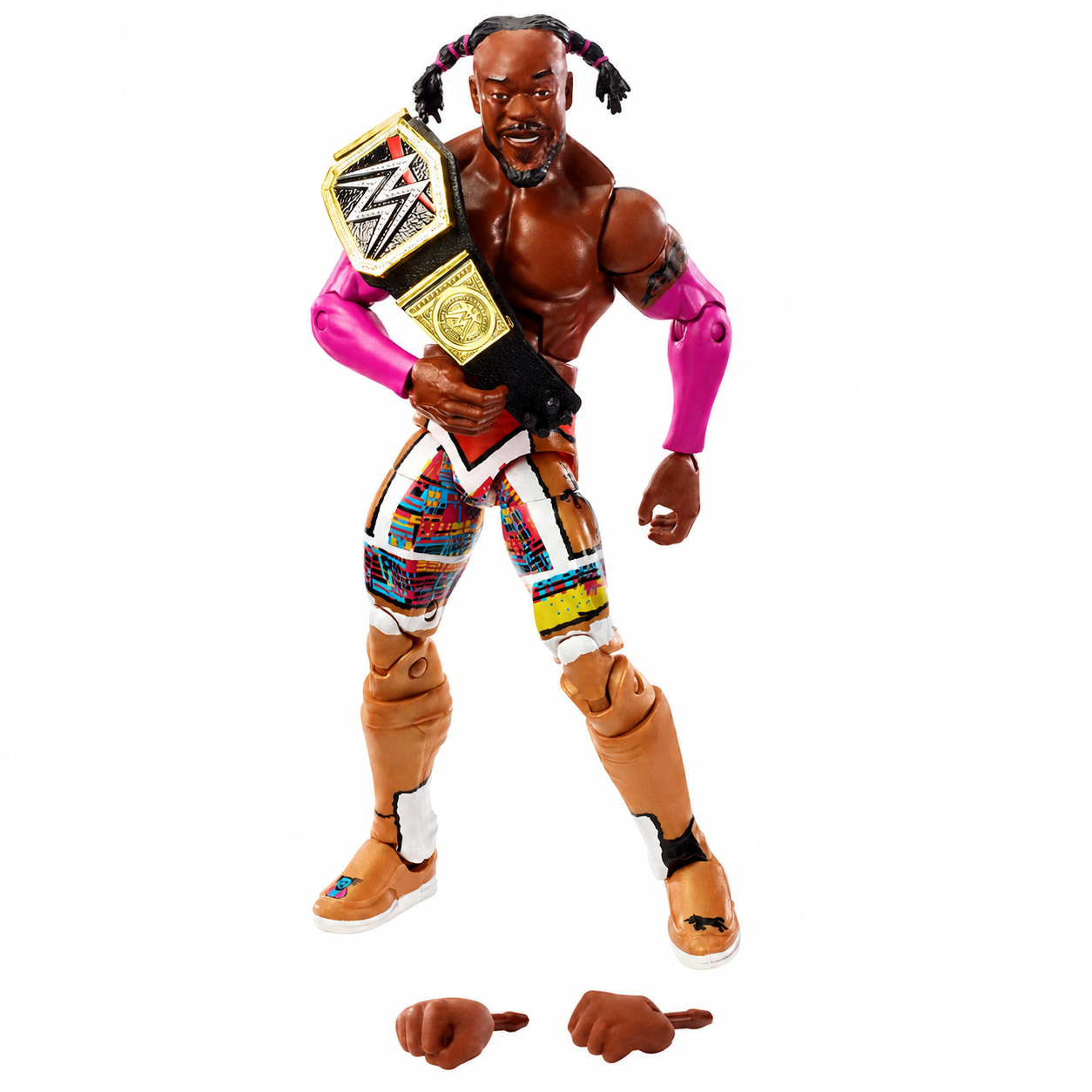 Kofi Kingston WWE Elite Wrestlemania Out Of Box Action Figure Mattel 4