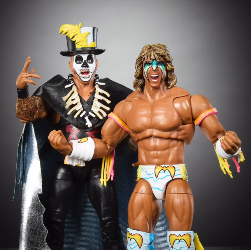 PREORDER Ultimate Warrior vs Papa Shango 2-Pack Box Set - WWE Ultimate Edition Exclusive Action Figures