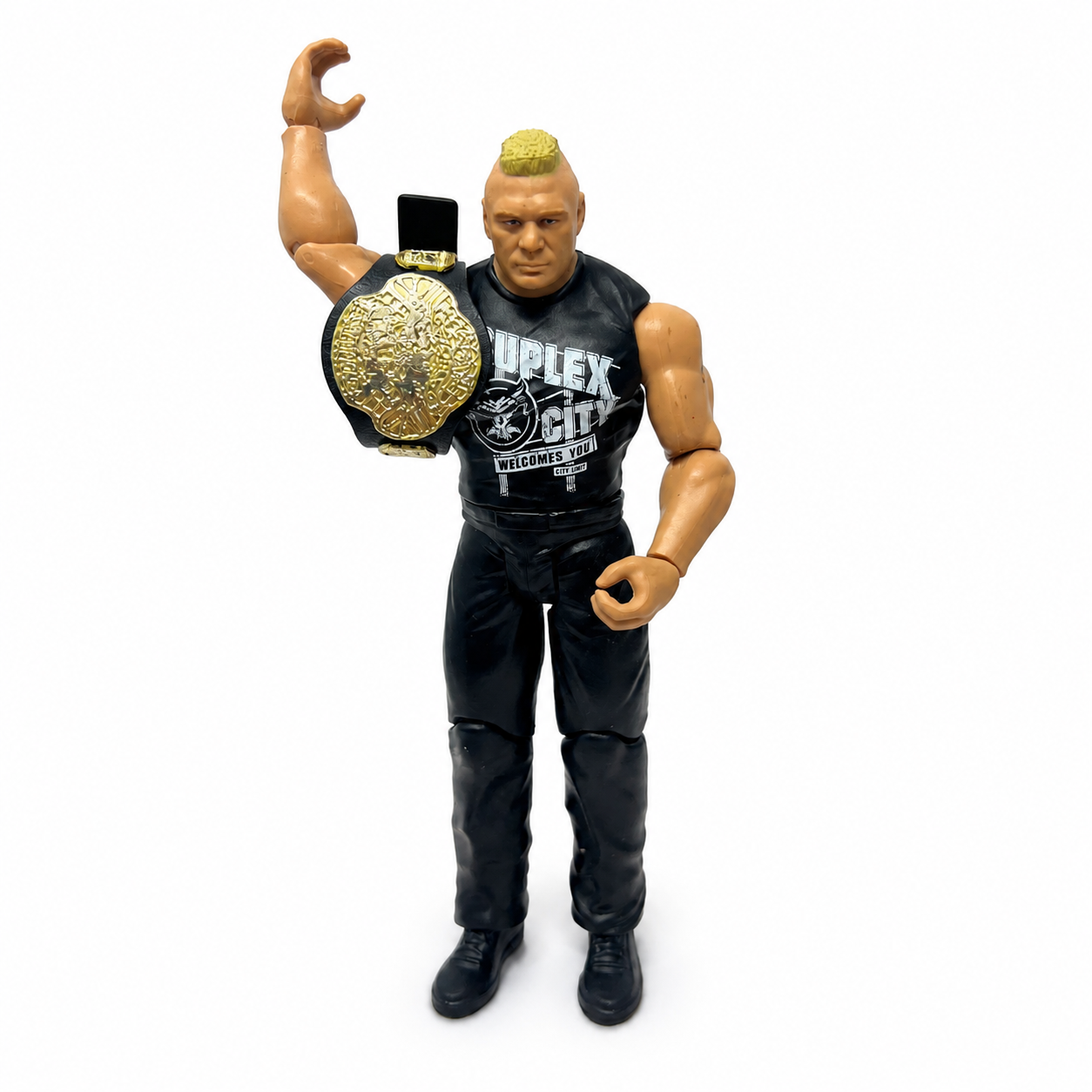 Brock Lesnar With Belt Championship WWE Out Of Box Action Figure Mattel 2