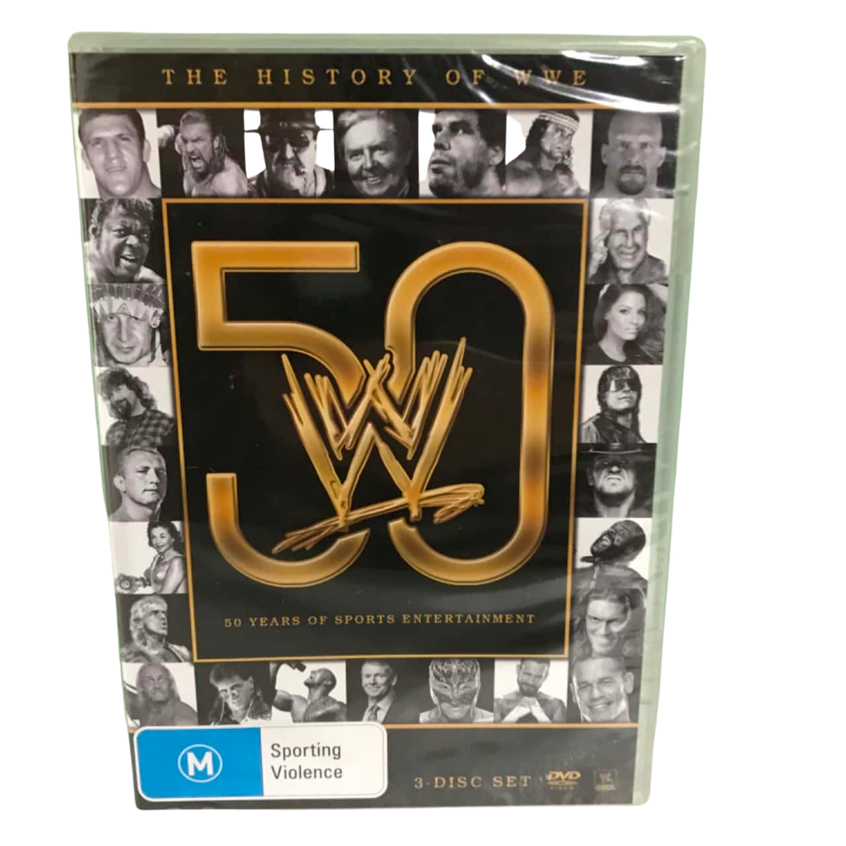 WWE History of WWE 50 Years New Sealed DVD Region 4 Australia