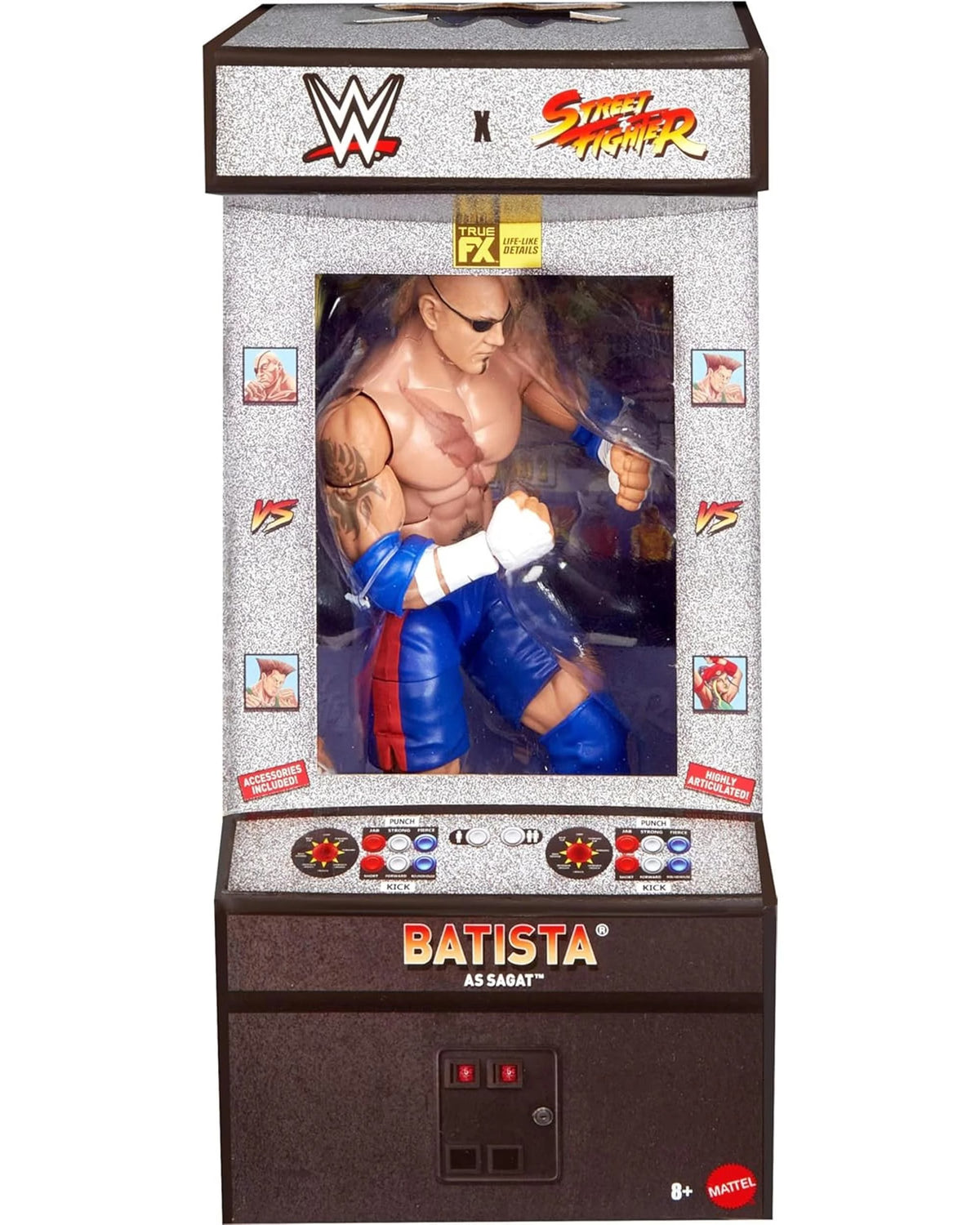 Batista WWE Elite Street Fighter Action Figure Mattel