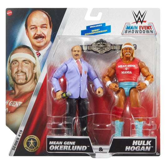 Mean Gene Okerlund and Hulk Hogan - WWE Main Event Series 19 2 Pack Action Figures