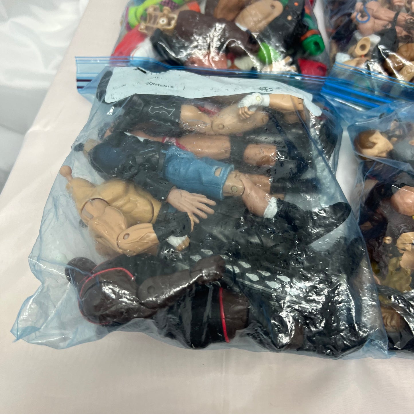3KG + of Heads, Torsos, Legs WWE Action Figures for Customisers