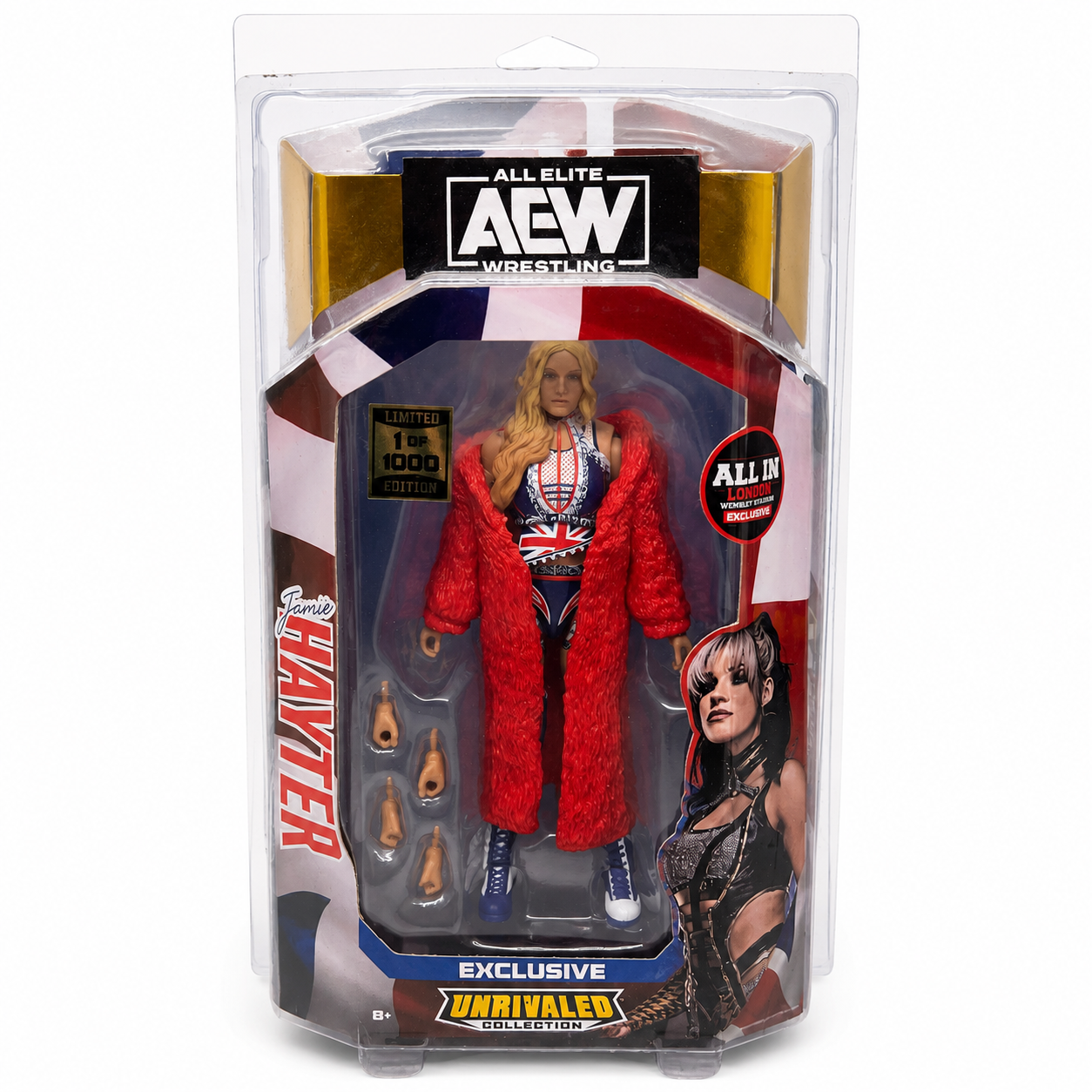 Jamie Hayter AEW Unrivaled Wembley UK 1000 Exclusive Action Figure Scale WWE